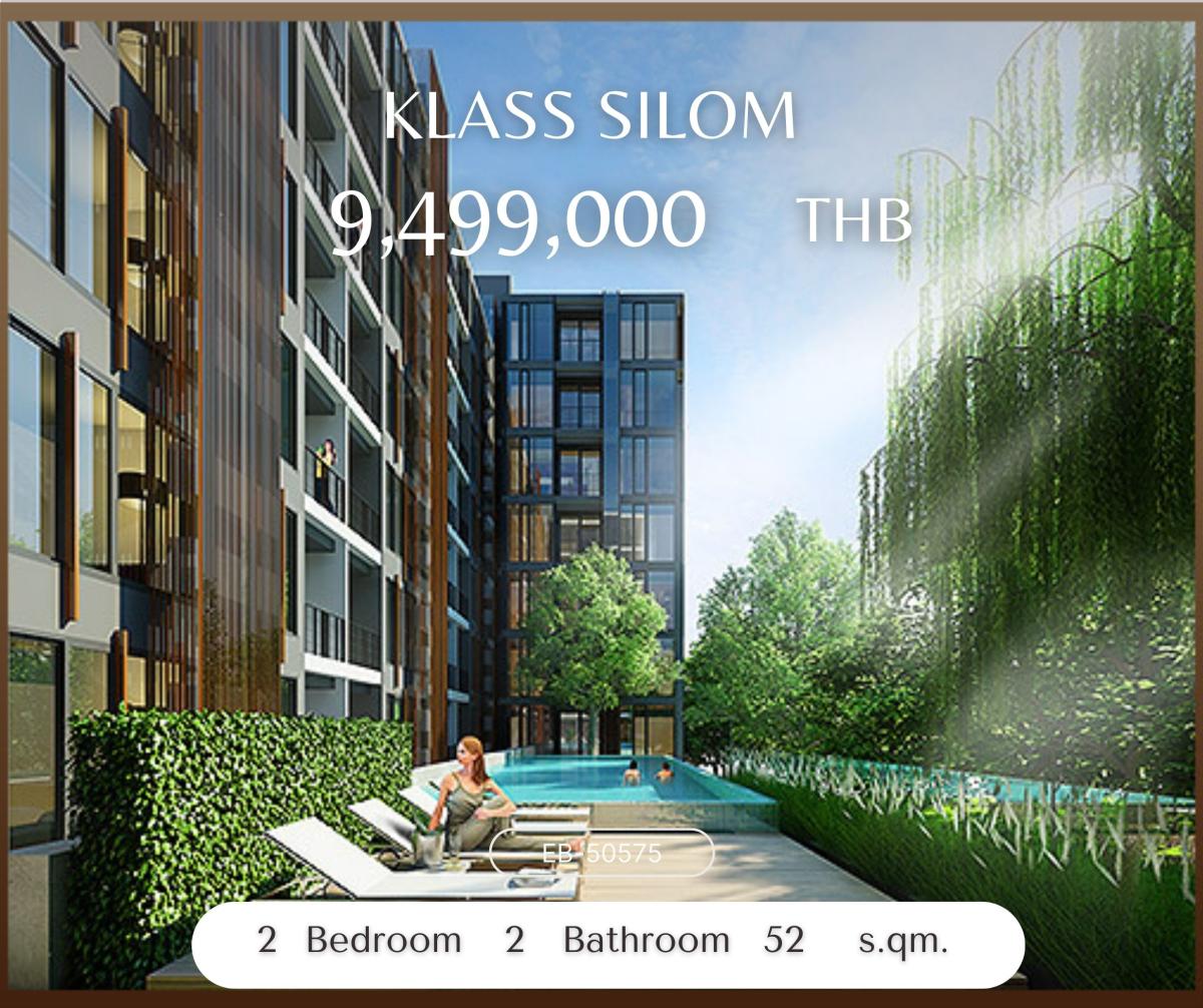 For SaleCondoSilom, Saladaeng, Bangrak : Urgent sale Klass Silom 12 2 bedrooms in the heart of Silom, price less than 10 million baht 🔥