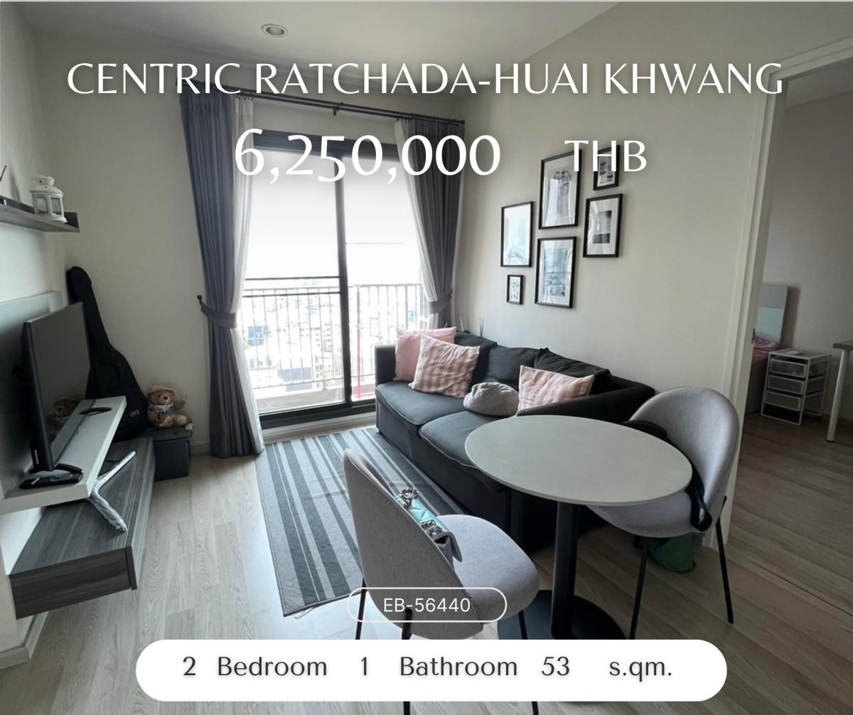 For SaleCondoRatchadapisek, Huaikwang, Suttisan : Centric Ratchada-Huai Khwang ห้องสวยพร้อมอยู่ ราคาถูกมาก ราคาต่ำกว่าตลาด