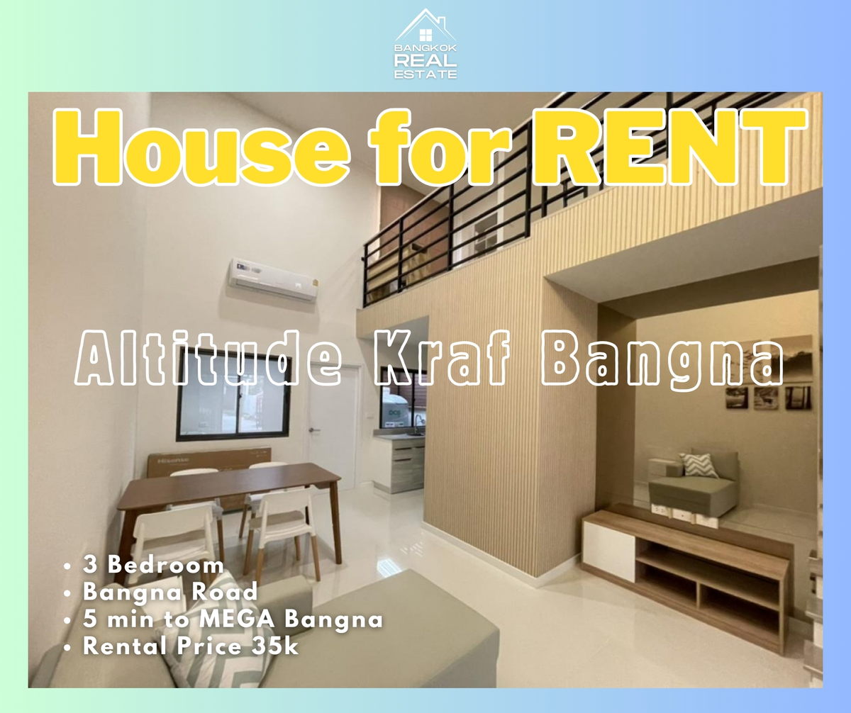 For RentTownhomeBangna, Bearing, Lasalle : Rent a Townhome Bangna ⭐3 Bedroom ⭐ New project ⭐ Near Mega Bangna