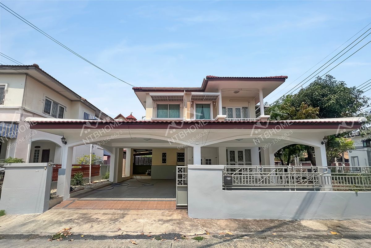 For SaleHouseNonthaburi, Bang Yai, Bangbuathong : Khunalai Bang Yai, complete corner conversion, ready to stay Entering the alley, not deep, near the BTS 