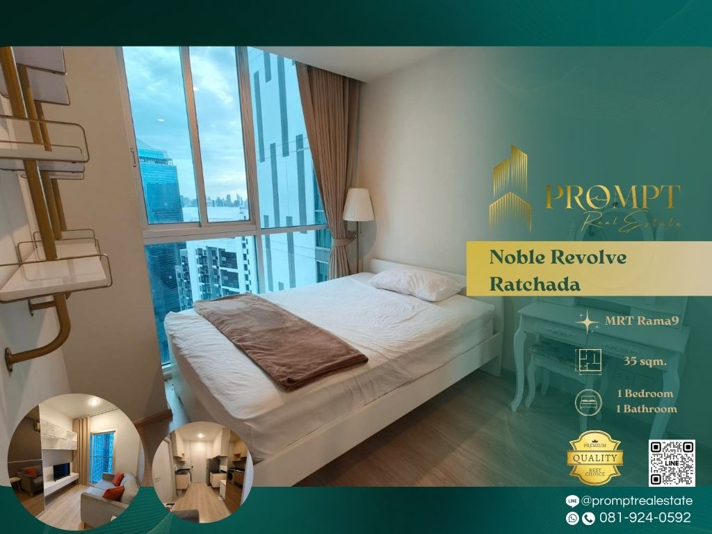 For RentCondoRatchadapisek, Huaikwang, Suttisan : MN04709 - Noble Revolve Ratchada  :  โนเบิล รีวอลฟ์ รัชดา - MRT Thailand Cultural Centre / CentralRama9 MRT Rama9 / fortunetowm