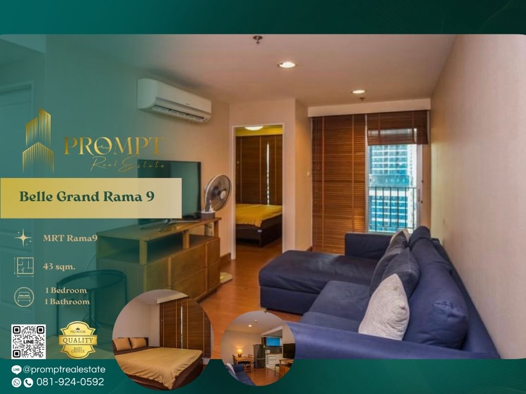 For RentCondoRama9, Petchburi, RCA : AB05665 - Belle Grand Rama 9   :  เบ็ล แกรนด์ พระราม 9 - MRT Rama9 / CentralRama9 / FortuneTown