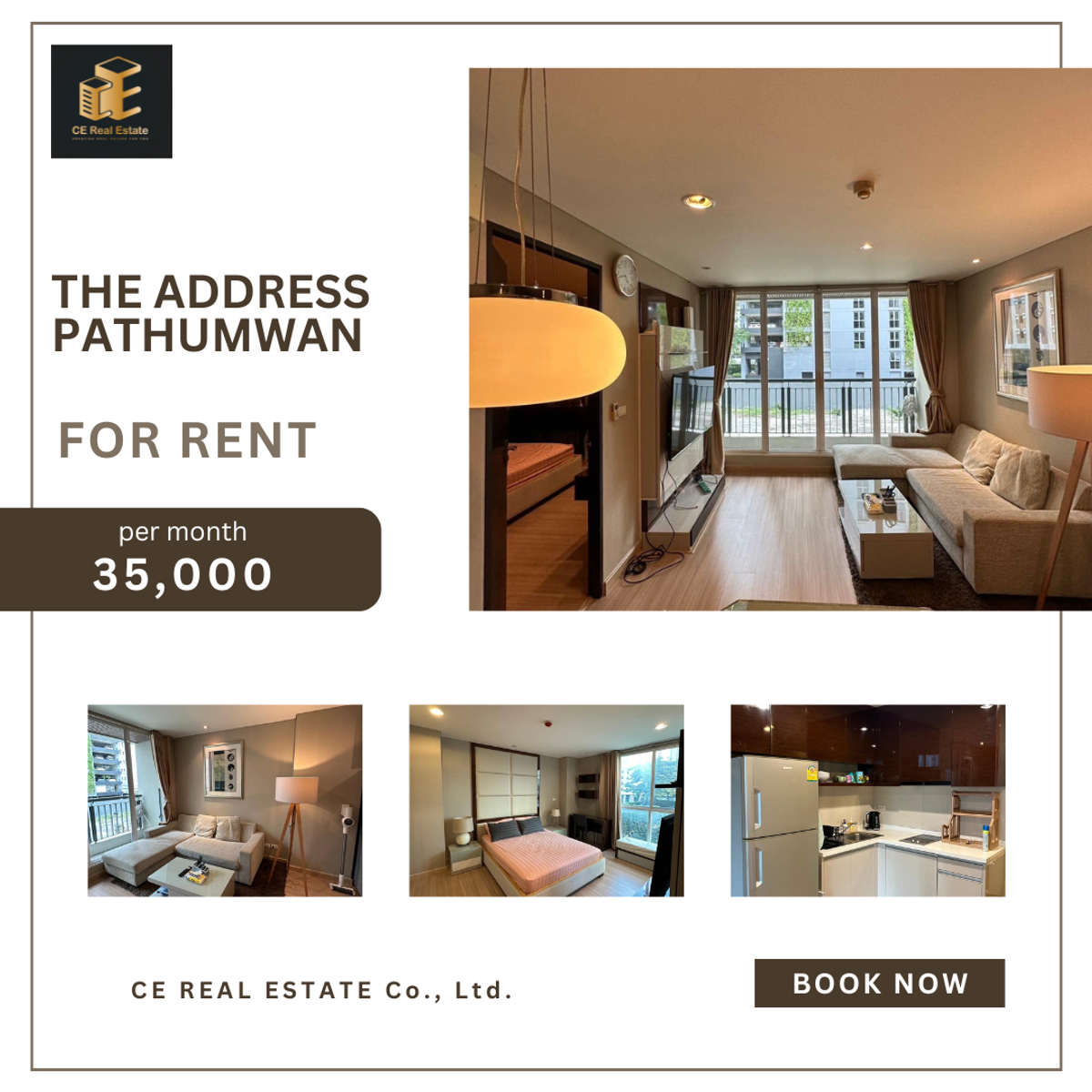 ให้เช่าคอนโดราชเทวี พญาไท : +++เช่าด่วน The Address Pathumwan** 2 ห้องนอน 2 ห้องน้ำขนาด 65 ตรม. แต่งครบพร้อมอยู่+++