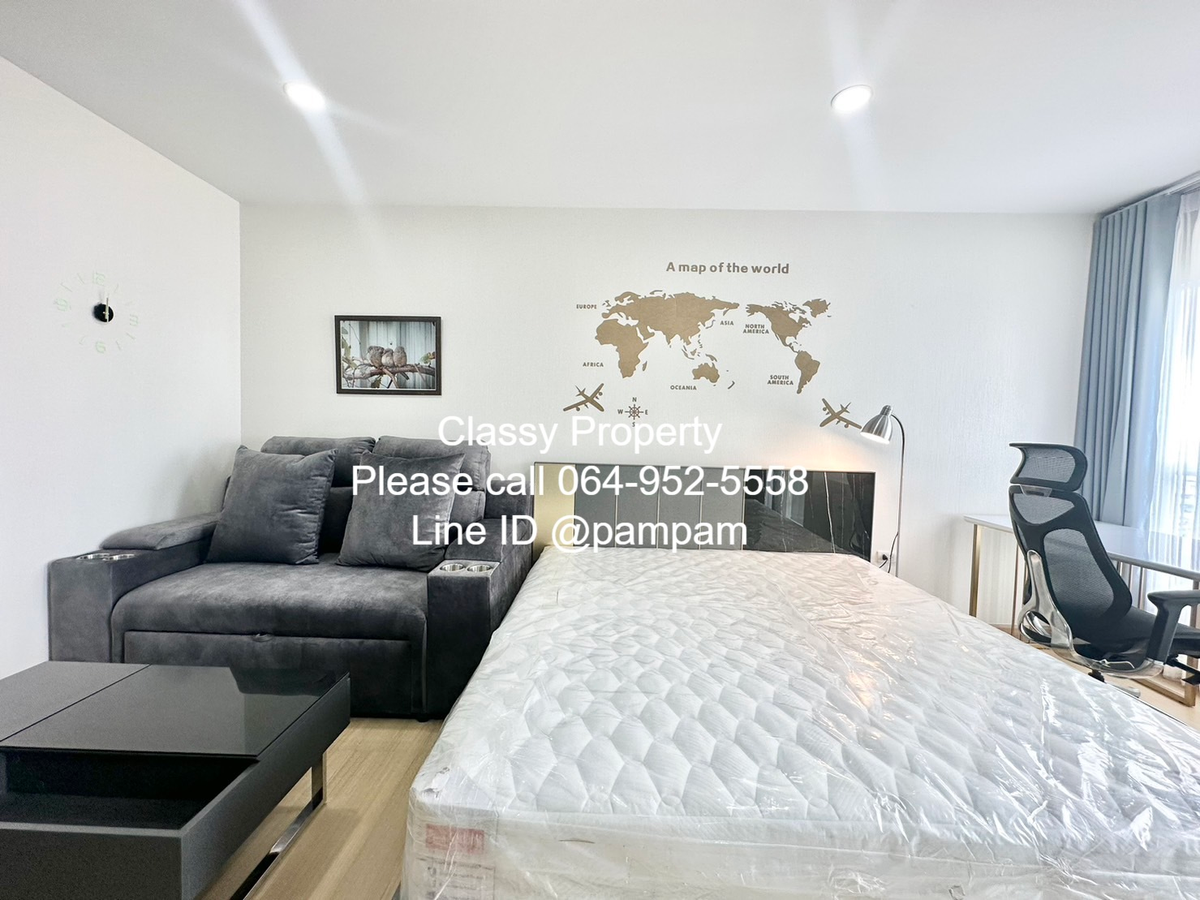 For RentCondoRamkhamhaeng, Hua Mak : *** Condo for rent: Supalai Werenda, Ramkhamhaeng, studio room, beautiful room, full kitchen, closed view, not blocked