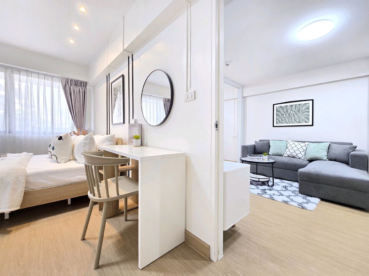 For SaleCondoRatchadapisek, Huaikwang, Suttisan : 《2 bedrooms, 2 water》 ♥ ️ ♥ ️ In the heart Finer is ready to be in Grang Park Town.