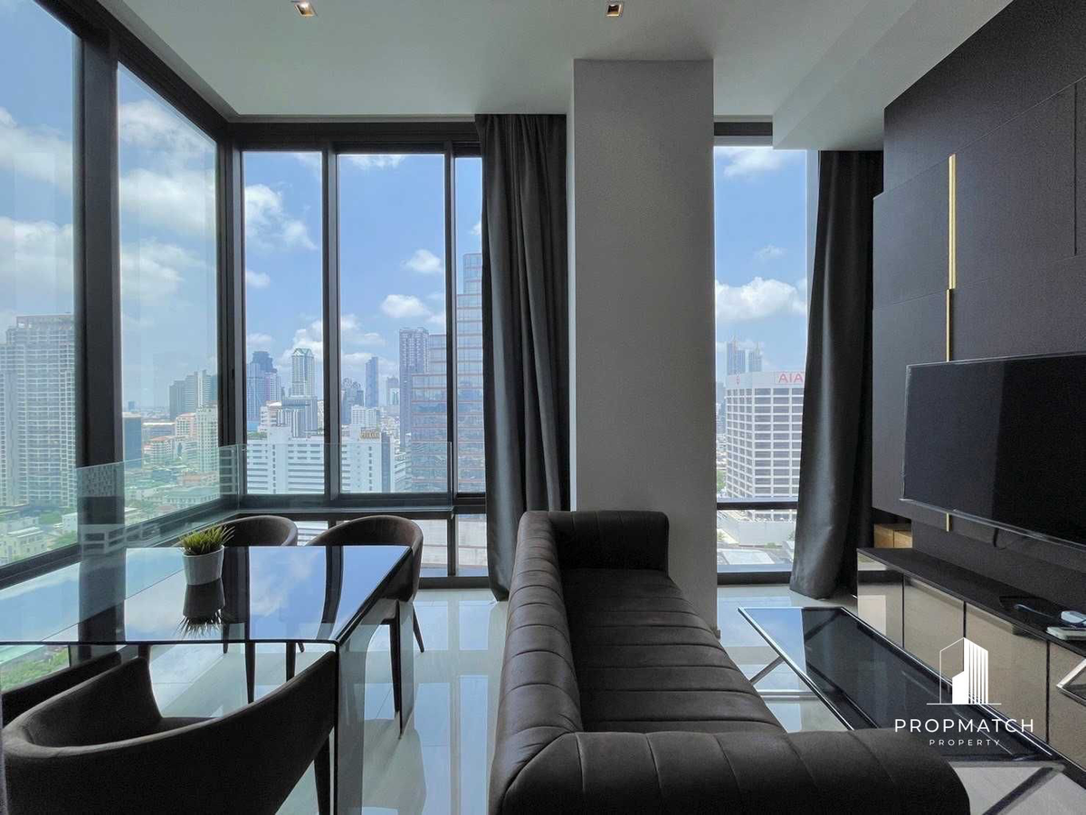 For RentCondoSilom, Saladaeng, Bangrak : ⚡️flash deal⚡️ASHTON Silom (2Bed 2Bath 72 SQM.) High floor, very beautiful view !! Rent only 68,000 baht !! Tel.0981315848 @PropMatch