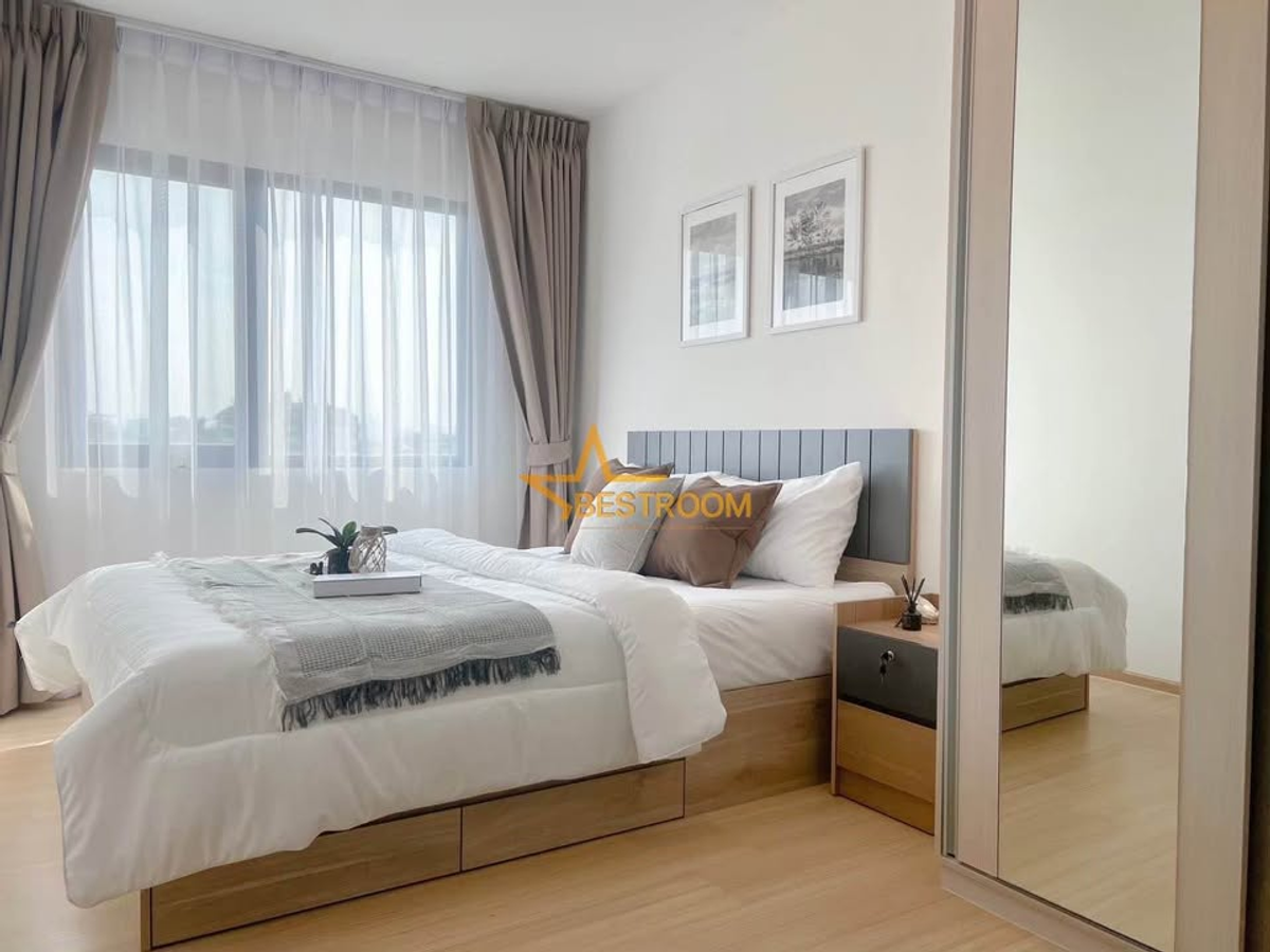 For RentCondoChokchai 4, Ladprao 71, Ladprao 48, : #Rental Condo, Chiva Hall, Mark, Lat Phrao - Chokchai 4, near the Yellow Line - 1 Bedroom, 1 Bathroom - Floor 6, Sqm. 32 - Furniture. Rental price 14,000 baht/month.