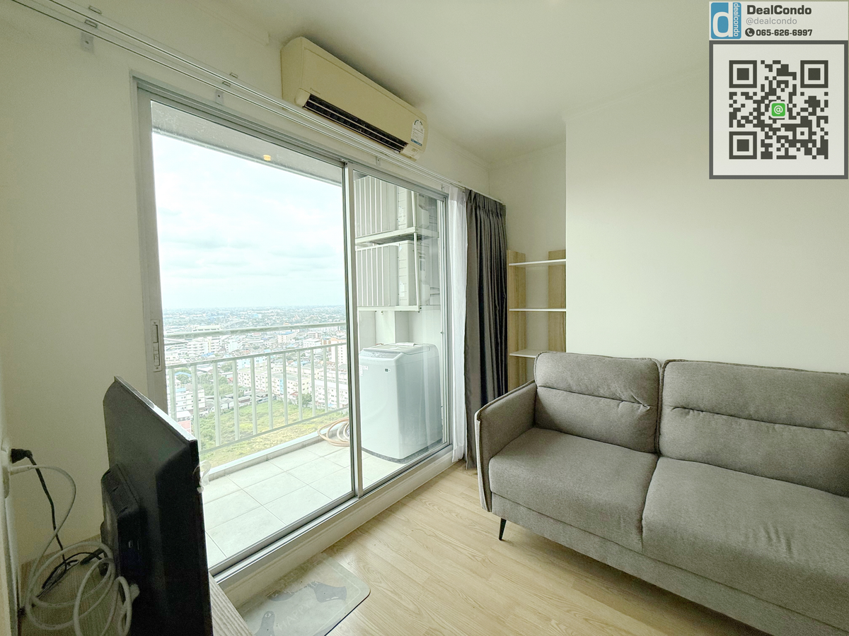 For RentCondoChaengwatana, Muangthong : [OP009] New room There is a washing machine for rent Lumpini Ville Chaengwattana-Pak Kred, 22nd floor, Building B, call 065-626-6997.