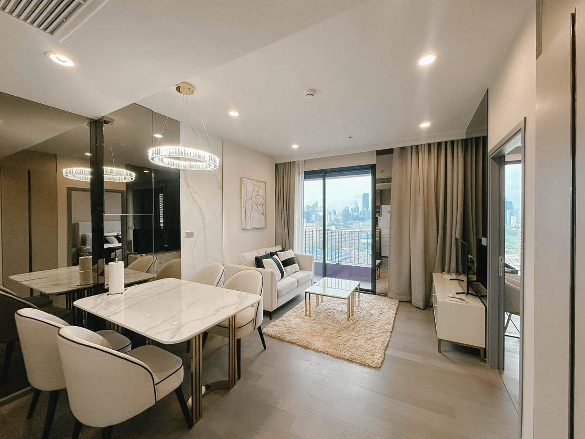 For RentCondoKhlongtoei, Kluaynamthai : Complete beautiful room at Coco PARC * Rent * 1 bedroom 43, high floor, beautiful view