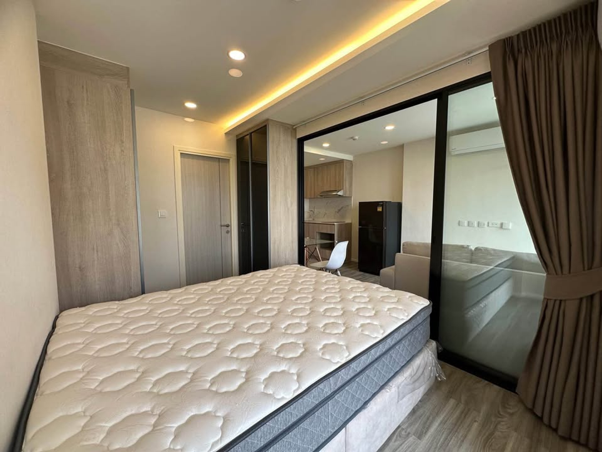 For RentCondoOnnut, Udomsuk : 🌟FOR RENT & GT; ikon Sukhumvit 77 & GT; & GT; Corner room, 5th floor, Building B, near BTS On Nut, very beautiful room, good condition, furniture built-in #lv-mo1478