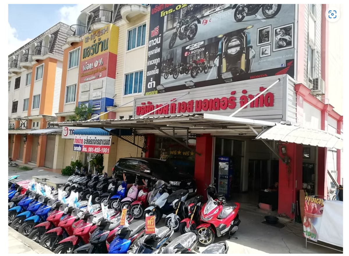 For SaleShop HouseMin Buri, Romklao : Selling 2 booths With motorcycle shop business