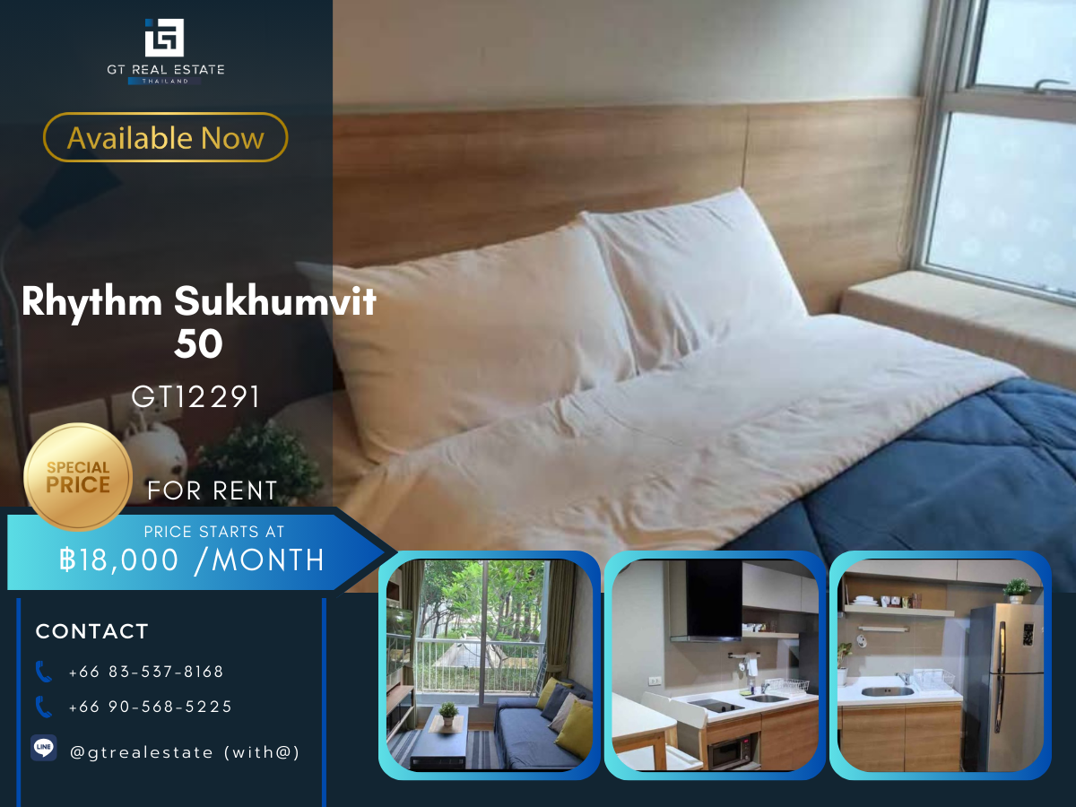 For RentCondoOnnut, Udomsuk : Rhythm sukhumvit condo 50 rooms, beautiful furniture Ready to rent