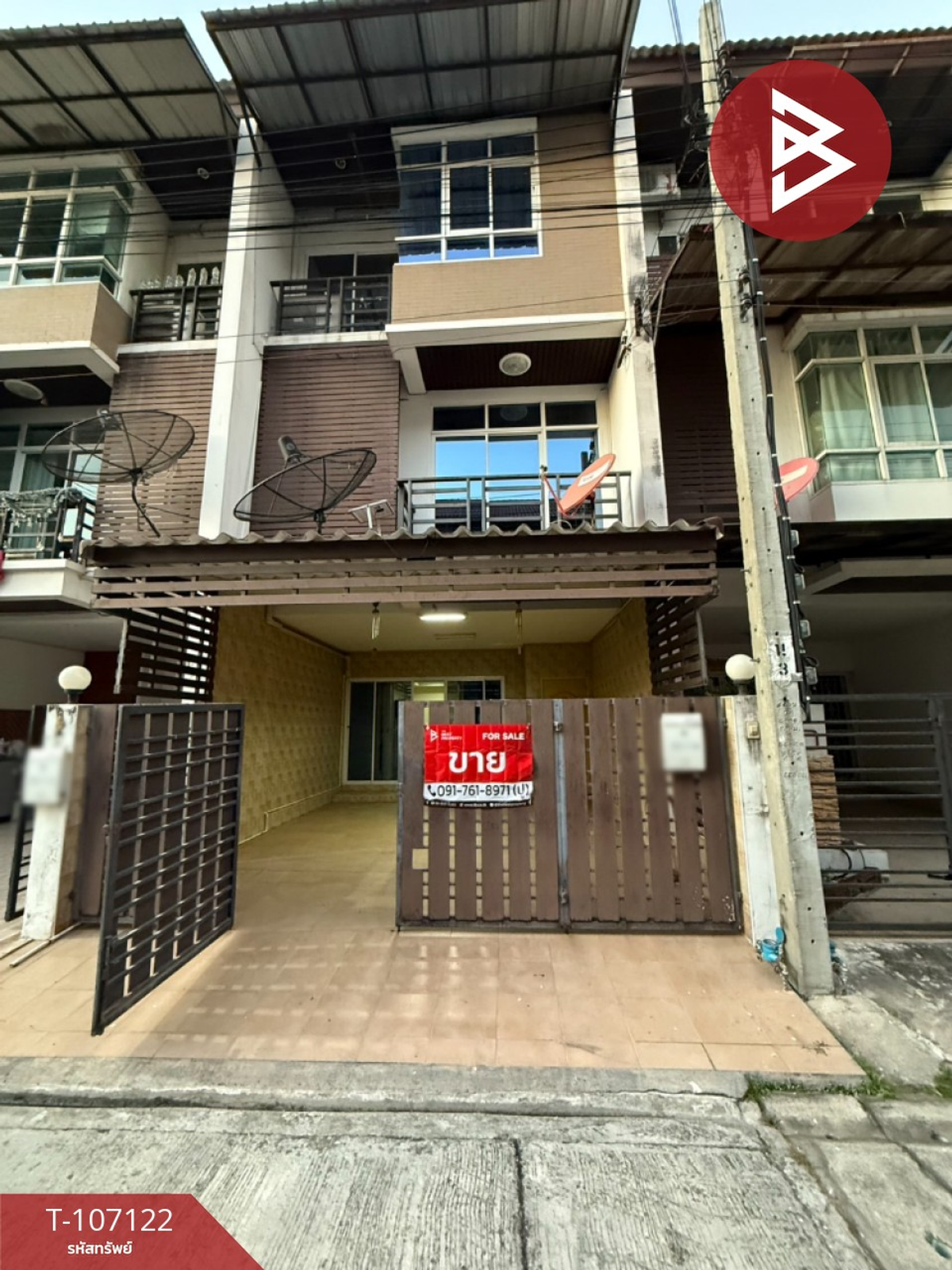 For SaleTownhomeNonthaburi, Bang Yai, Bangbuathong : Townhouse for sale The Roof Changwattana Village, Nonthaburi