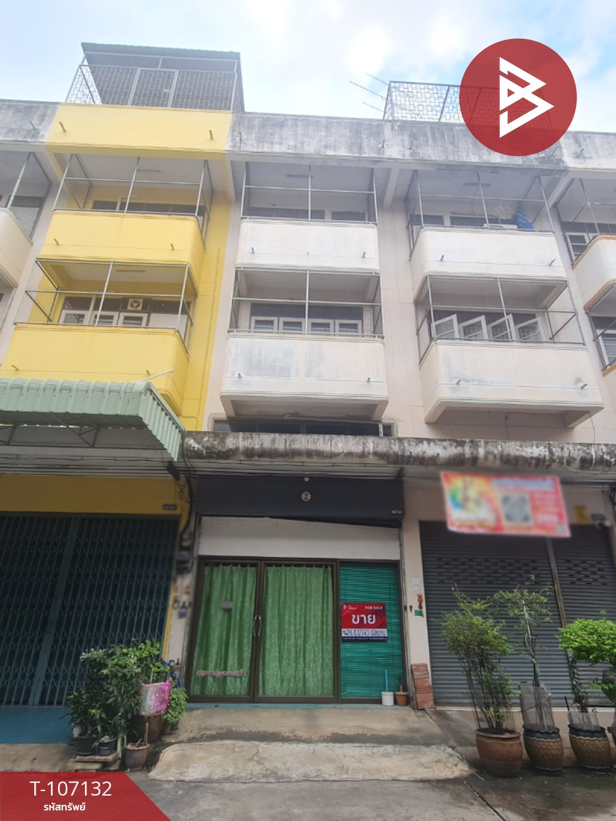 For SaleShop HouseRatchaburi : 3 -storey commercial building for sale, area 18.6 sq.w. in front of Ratchaburi