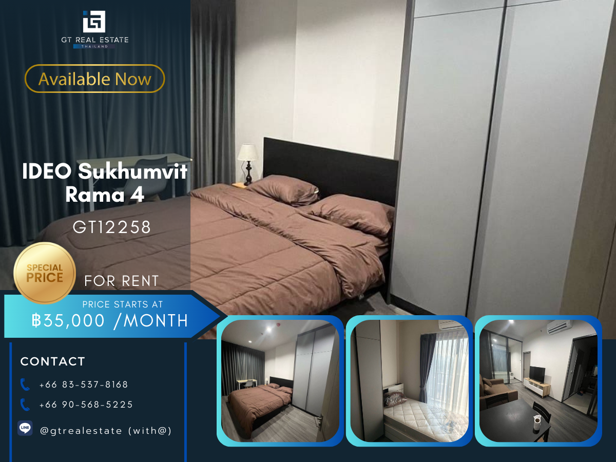 For RentCondoOnnut, Udomsuk : Ideo Sukhumvit Rama Condo 4, beautiful room, complete furniture Ready to rent