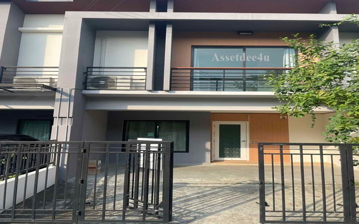 For RentTownhomeNonthaburi, Bang Yai, Bangbuathong : House for rent near the train Bang Bua Thong rental house at549 Ratchapruek House 2 -story townhome for rent Rattanathibet-Ratchapruek