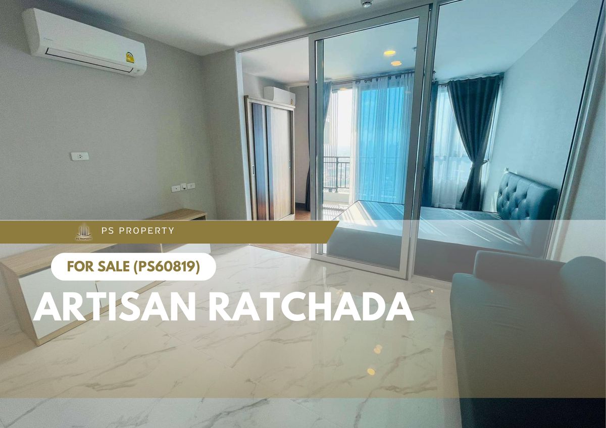 For SaleCondoRatchadapisek, Huaikwang, Suttisan : Urgent sale 🔥 Artisan Ratchada 🔥 Furniture and electrical appliances near MRT Huai Khwang (PS60819)