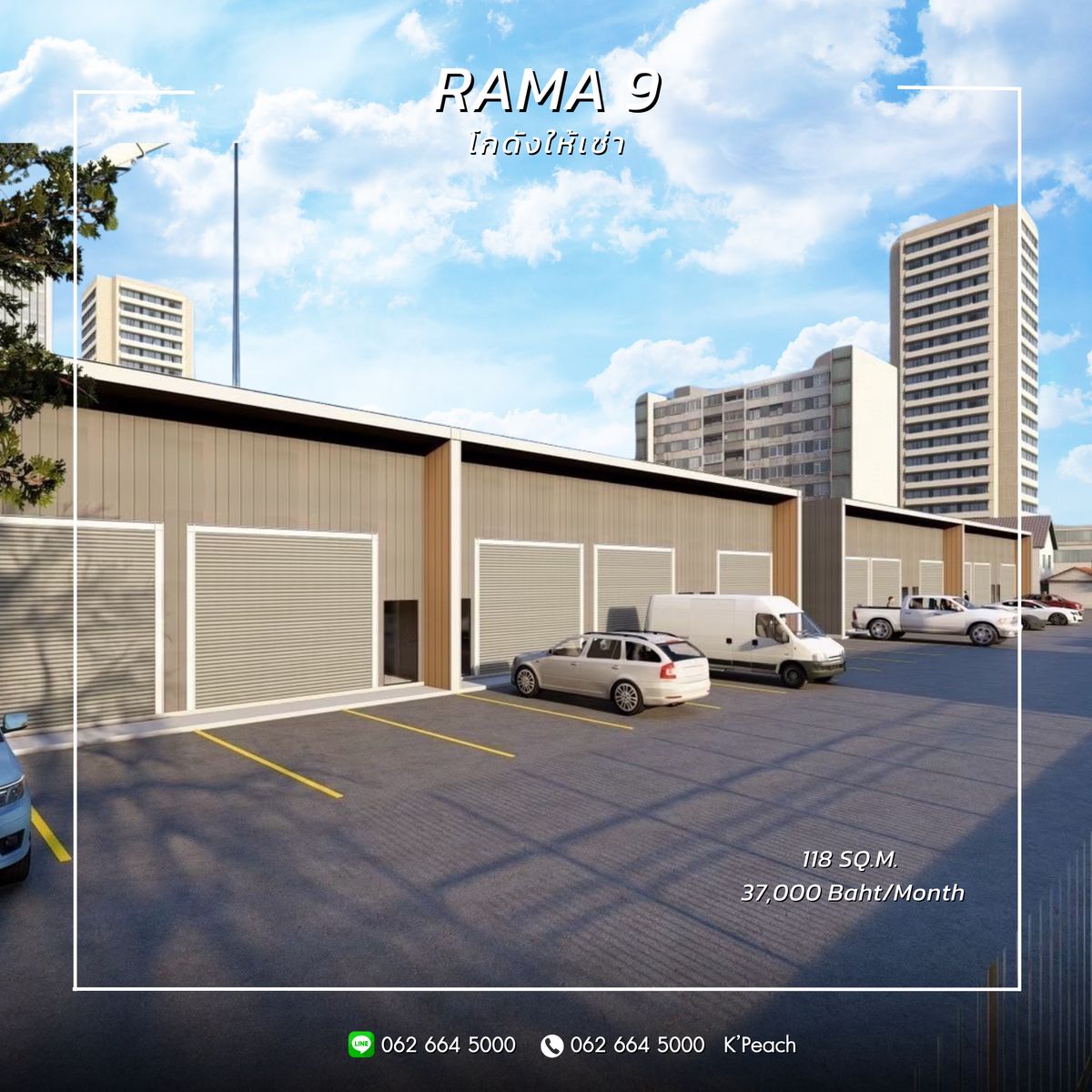 For RentWarehousePattanakan, Srinakarin : Rent‼ New warehouse, 113 sq.m., ready to enter June 2025 💥 Rama 9, Srinakarin, Suan Luang, near the train near the expressway 📍 Suitable as a distribution center Storage of the Office of the Online Business Studio Indoor stadium / Studio / Fulfillment / P