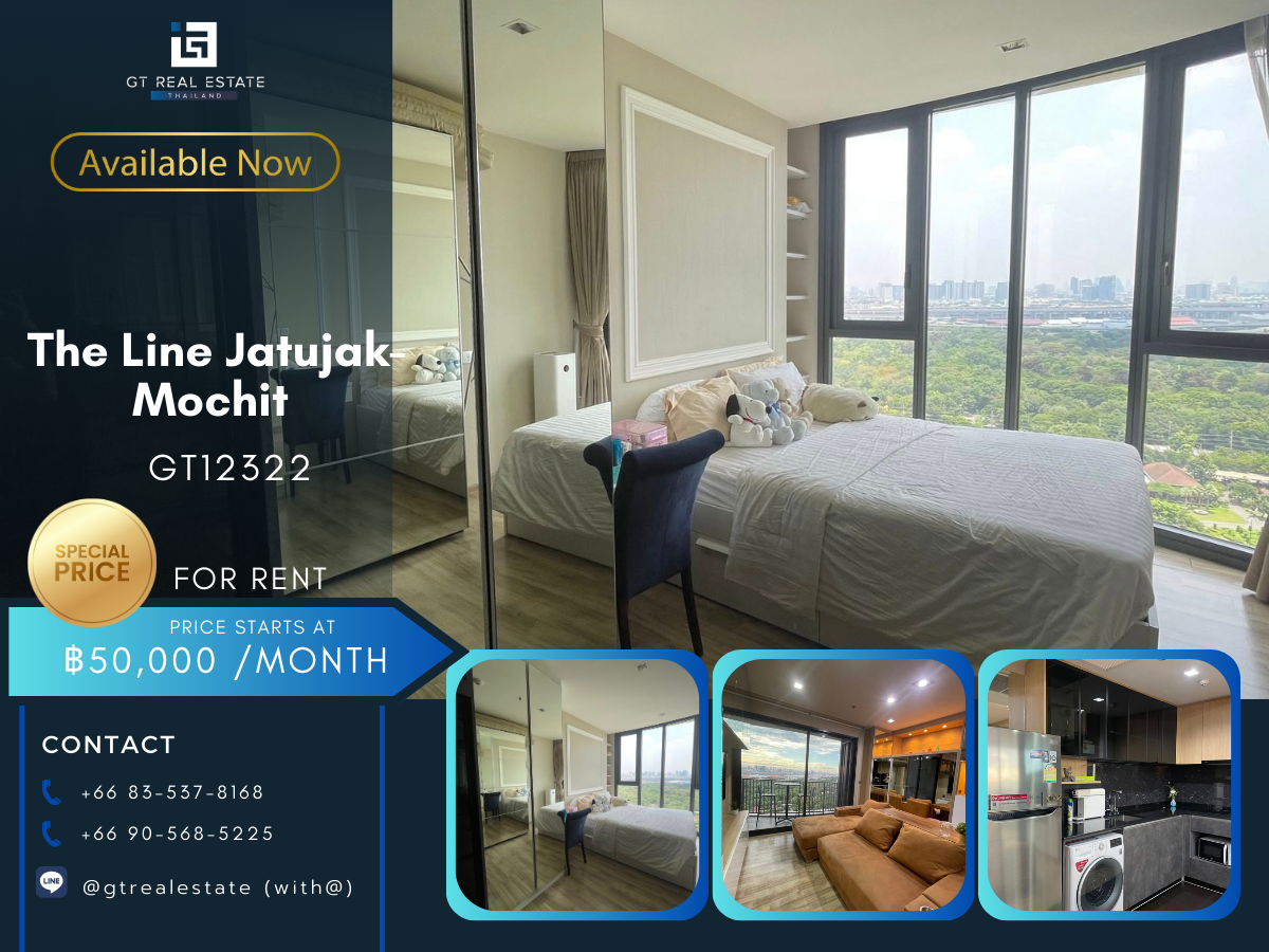 For RentCondoSapankwai,Jatujak : The Line Jatujak-Mochit Condo, beautiful room, complete furniture Ready to rent