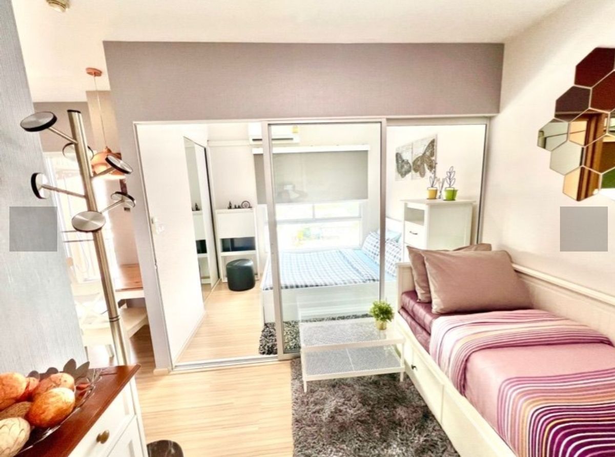 For RentCondoNonthaburi, Bang Yai, Bangbuathong : Urgent rent !! Plum Condo Plum Condo Bang Yai Station Fully-Furnished Ready to enter the size 23.05 sq.m.