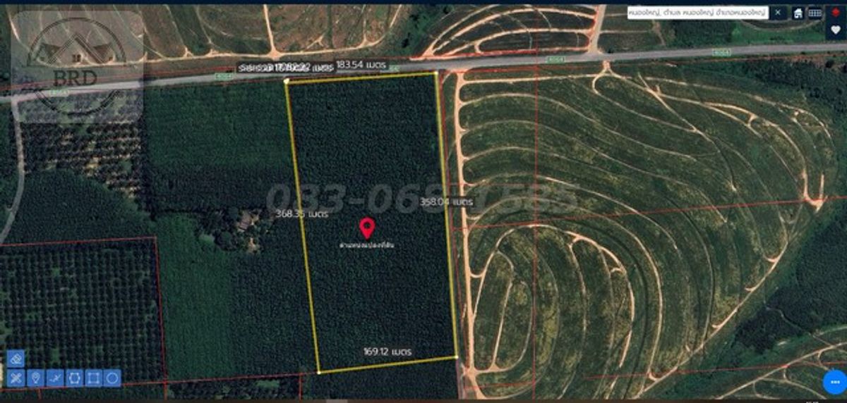 For SaleLandSriracha Laem Chabang Ban Bueng : Selling cheap land, road 4064, Ban Bueng Nong Yai (39-1-86.5 rai of area of ​​2.5 million baht per rai, totaling 98 million), Ban Bueng District, Chon Buri Province