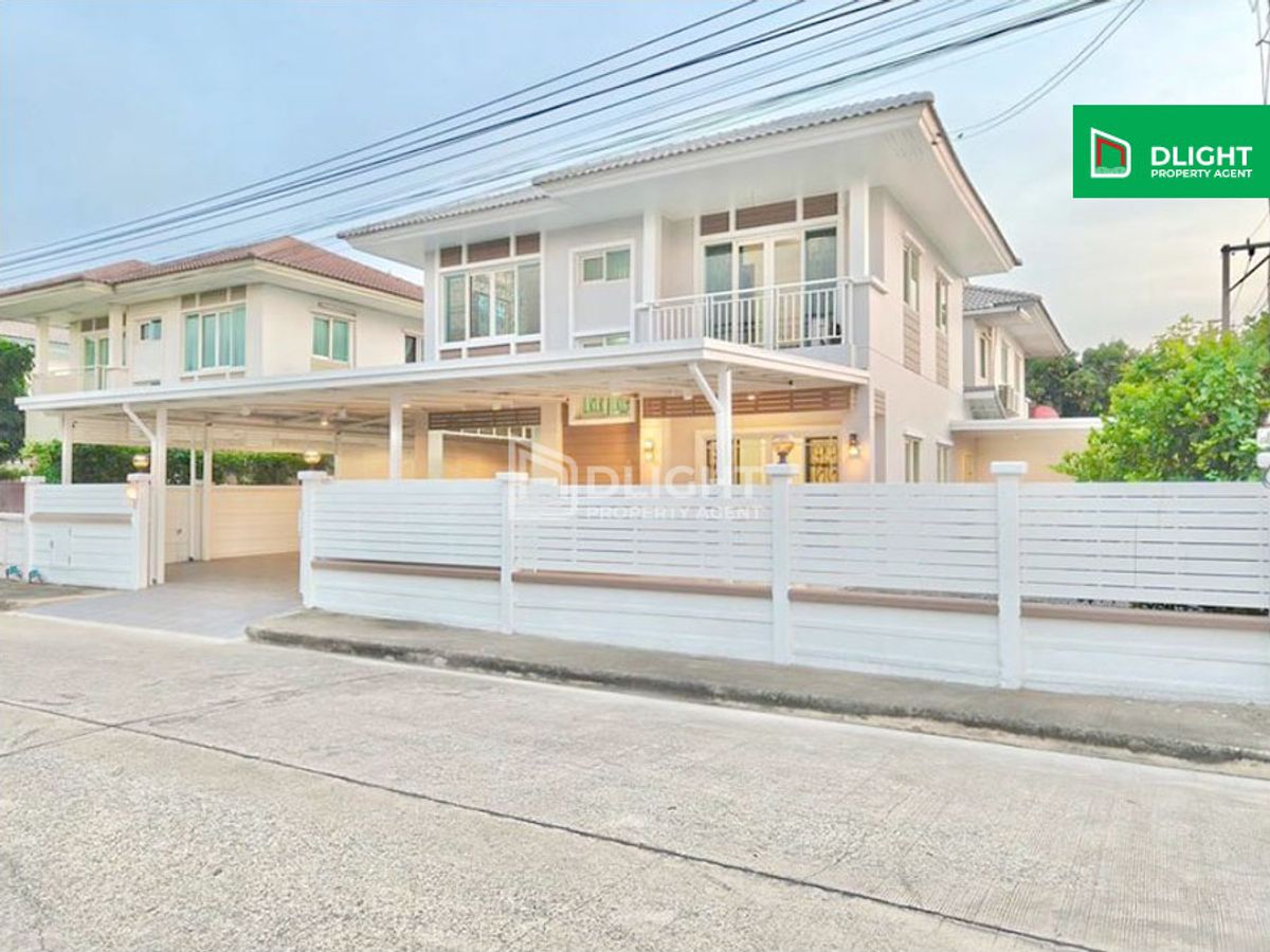 For SaleHouseNonthaburi, Bang Yai, Bangbuathong : Urgent selling owner! Detached house, Kunaphat Bang Bua Thong 52.5 sq.w., 4 bedrooms, 2 bathrooms, can park 2 cars, corner room, shady atmosphere With green space A lot of usable space, convenient to travel in and out in many ways, only 3.69 million baht.