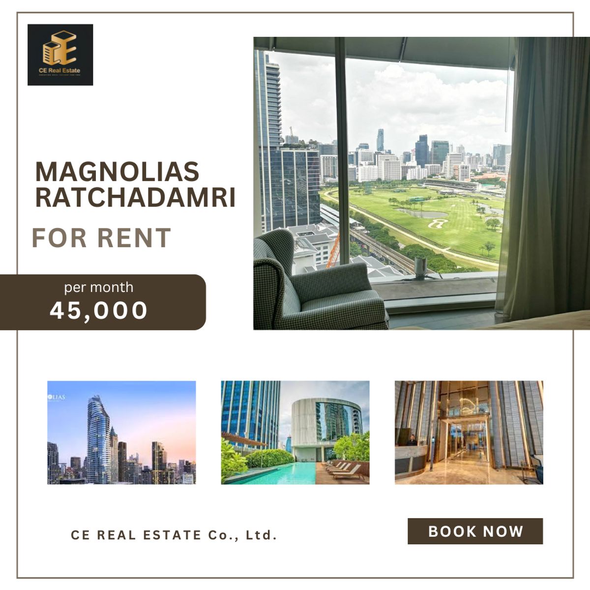 For RentCondoWitthayu, Chidlom, Langsuan, Ploenchit : +++ Urgent rental on the side of the chamber !! Magnolias Ratchadamri *** 1 bedroom, 1 bathroom, size 58 sqm. Ready to stay +++