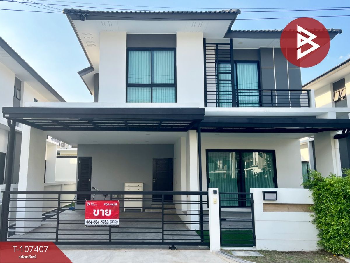 For SaleHousePattaya, Bangsaen, Chonburi : House for sale The Serin Village, Chon Buri (The Serene) is ready.