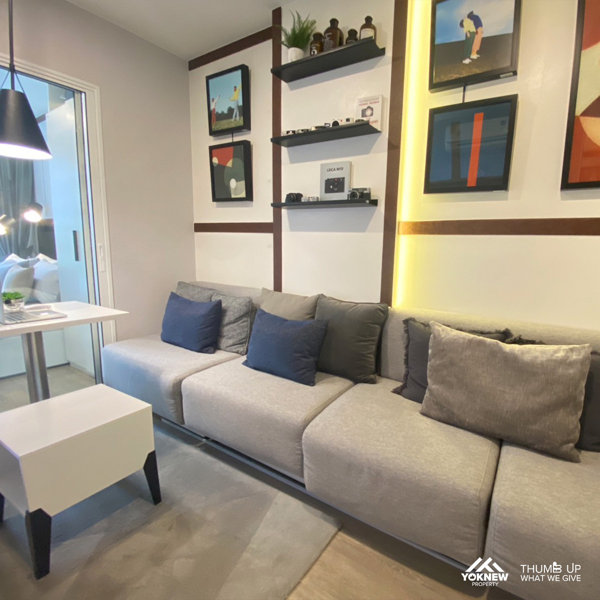 For SaleCondoKasetsart, Ratchayothin : Blue Phahonyothin 35 🏢 New condo near Major Ratchayothin 🎉 Free transfer fee + full furniture, move in immediately!