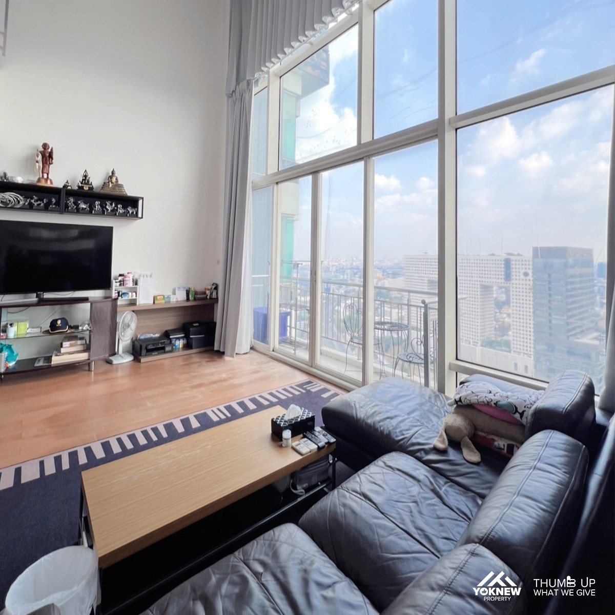 For SaleCondoKasetsart, Ratchayothin : Wind Ratchayothin 🌆 2-storey Penthouse Duplex, amazing view! 3-meter high ceiling, airy, spacious, super cool✨