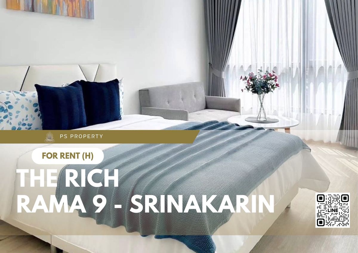 For RentCondoPattanakan, Srinakarin : For rent ✨ The Rich Rama 9 - Srinakarin ✨ Furniture and electrical appliances near Airport Link