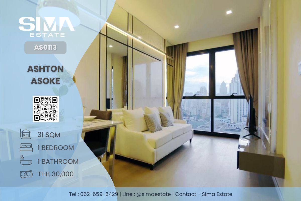 For RentCondoSukhumvit, Asoke, Thonglor : Rent ☁️ASHTON Asoke☁️ Luxurious condo in the heart of Asoke is well decorated. Ready to move in ☀️