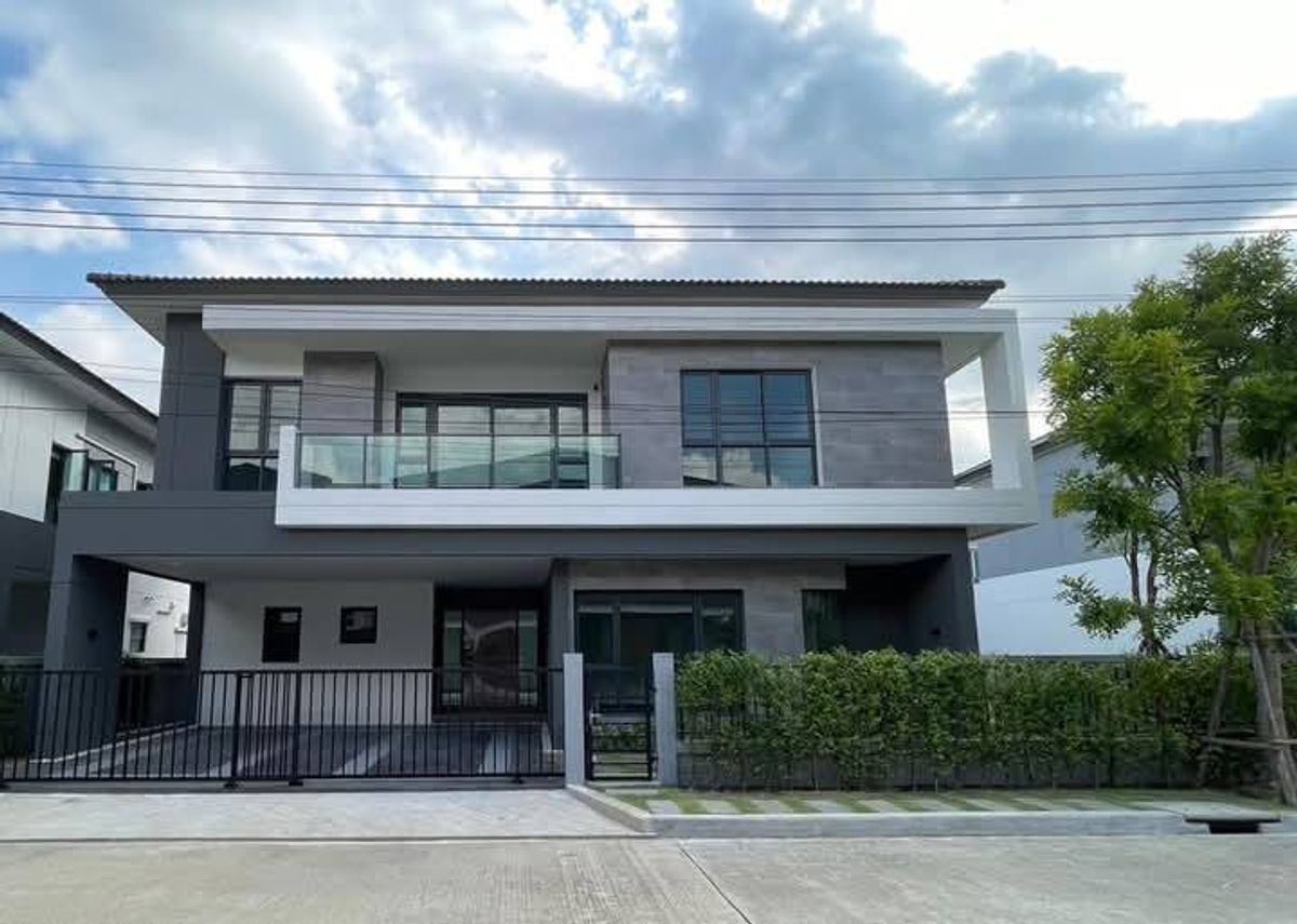 For RentHouseBangna, Bearing, Lasalle : 🏠 😺 Detached house for Rent, The City Bangna (New Project) 4 beds, Pet friendly near Mega Bangna