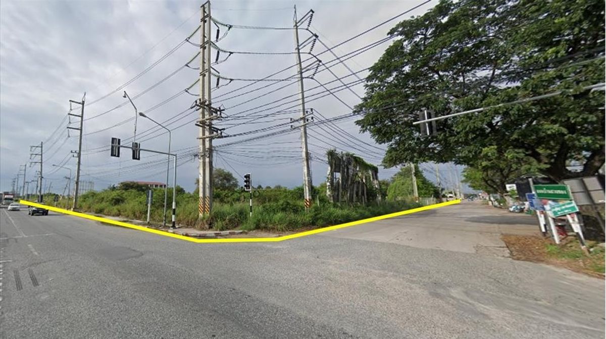 For SaleLandPattaya, Bangsaen, Chonburi : Land for sale on the motorway road Near Laem Chabang colony, orange plan, high potential location, special price