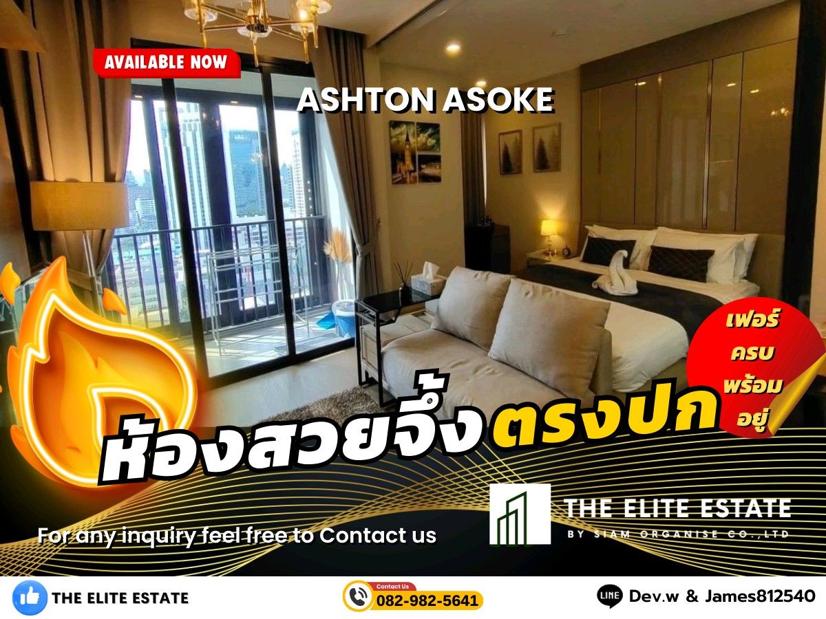 For RentCondoSukhumvit, Asoke, Thonglor : 🐲🍀 Beautiful room, complete, ready 🐲🍀 rental for asoke asoke