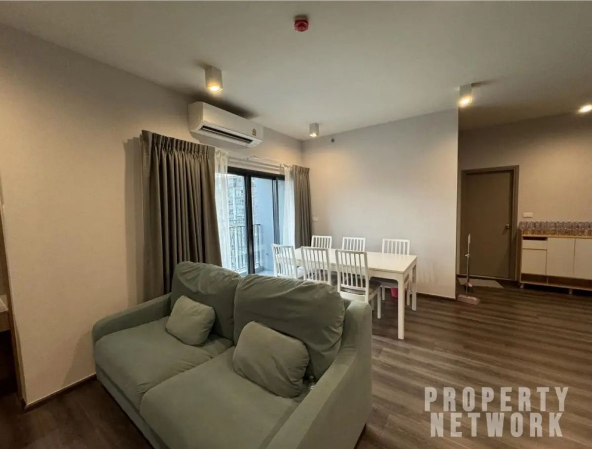 For RentCondoRama9, Petchburi, RCA : Modern 2-Bedroom Condo for Rent at IDEO Rama 9 – Asoke | High Floor | 50,000 Baht/Month