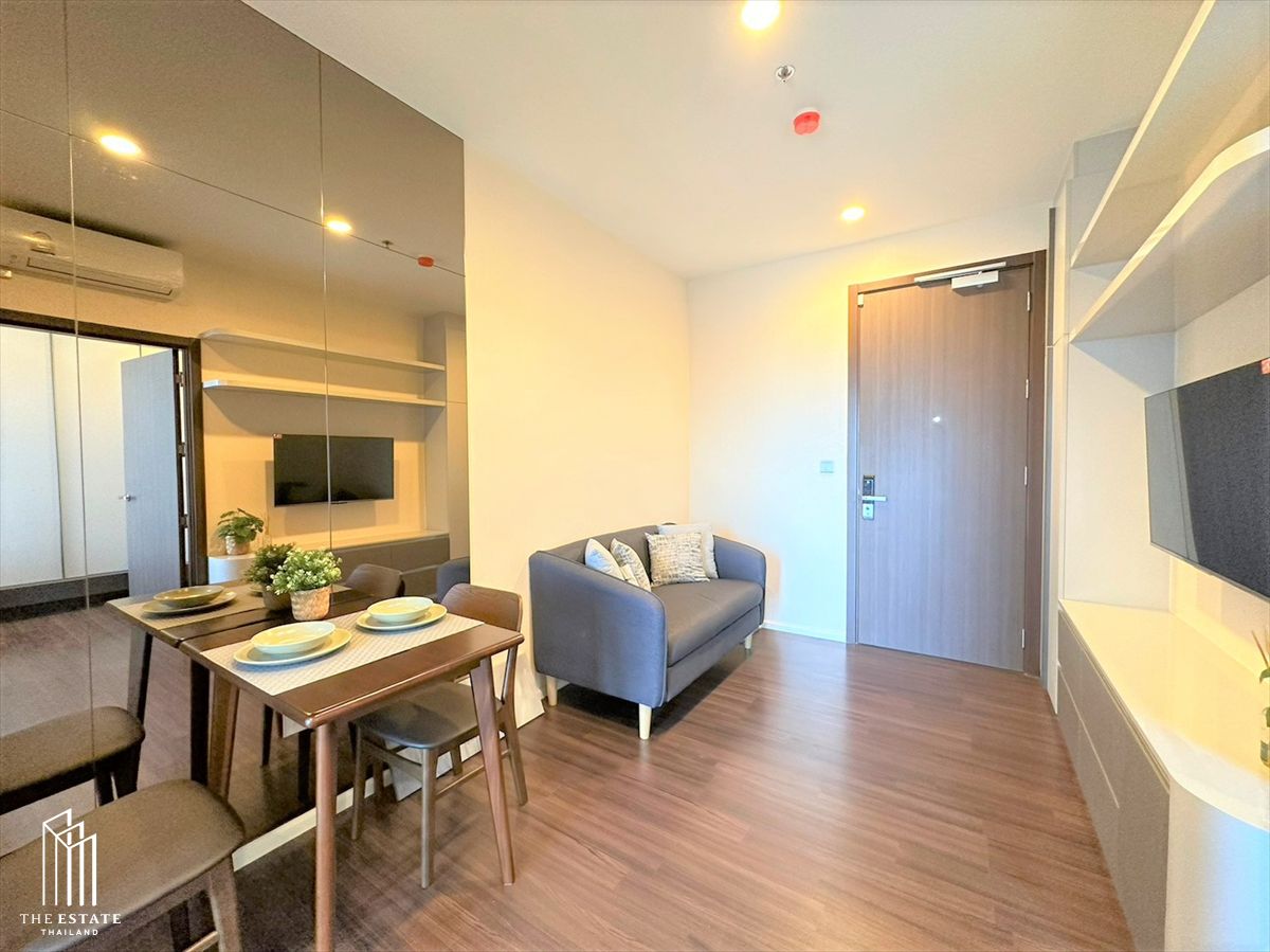 ให้เช่าคอนโดอ่อนนุช อุดมสุข : For rent Whizdom Inspire Sukhumvit ชั้นสูง วิวโล่ง ทิศใต้ 31.87 sq.m. 1 bedroom @21,000 Baht