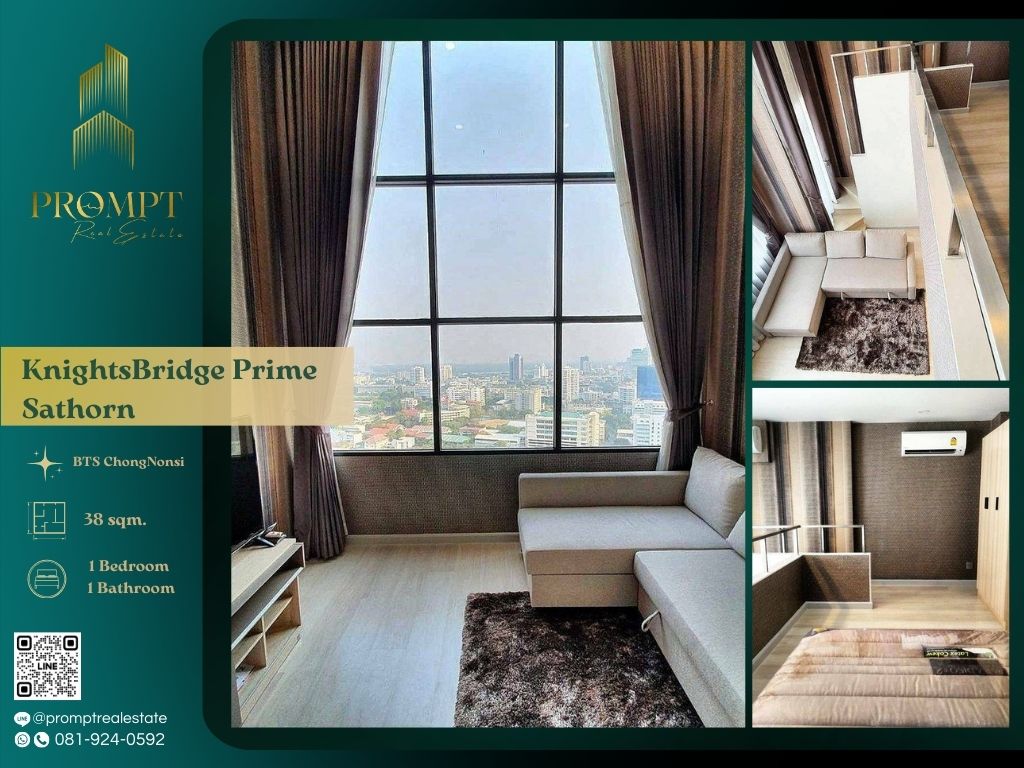 For RentCondoSathorn, Narathiwat : KL04880 - KnightsBridge Prime Sathorn :  ไนท์บริดจ์ ไพร์ม สาทร - BTS ChongNonsi / RajamangalaUniversityofTechnology / CentralRama3