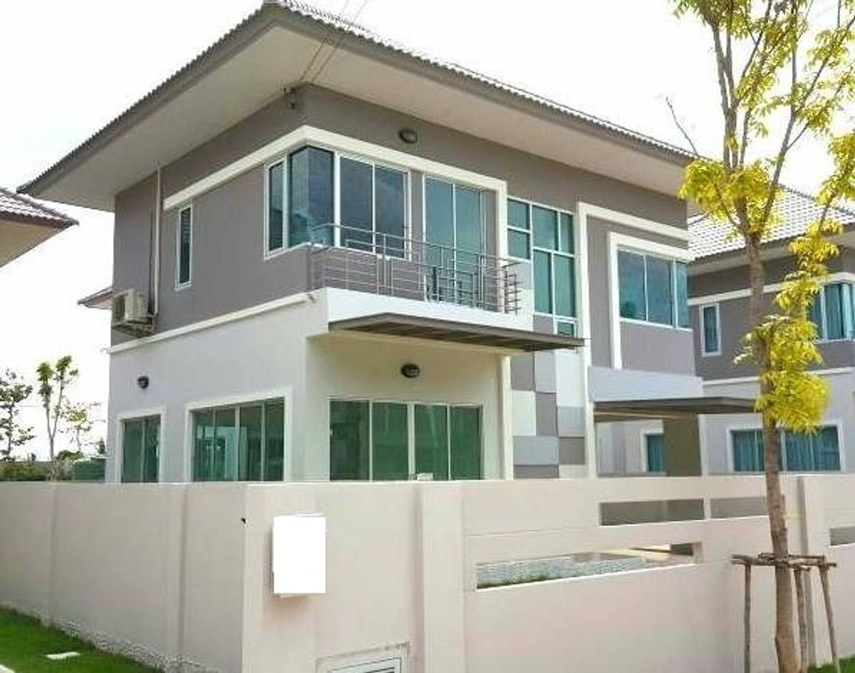 For RentHouseSamut Prakan,Samrong : Rent 53.5 Sq. 3 bedrooms, 3 water houses, 2 -story house, Villa Nova Thepharak