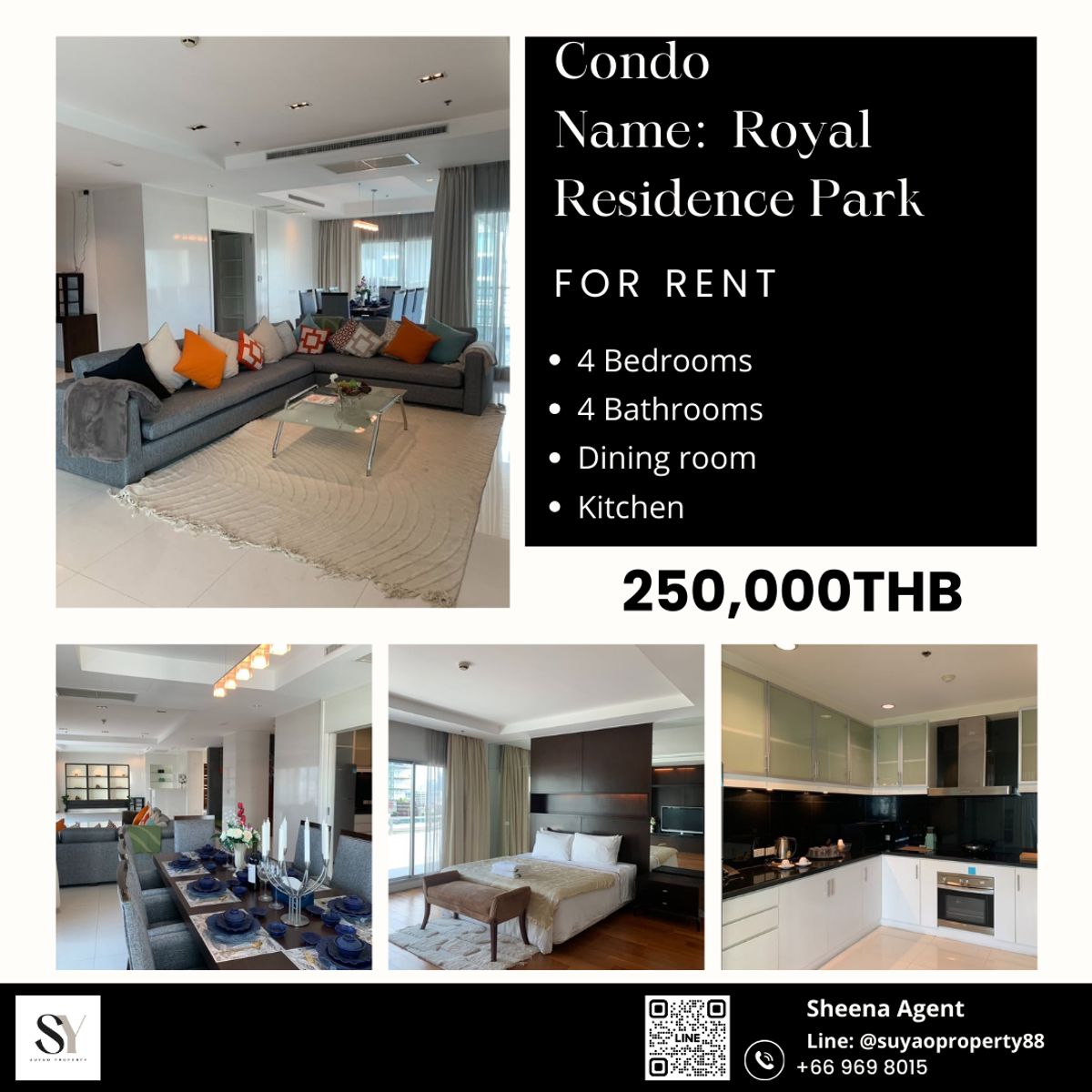 For RentCondoWitthayu, Chidlom, Langsuan, Ploenchit : Royal Residence Park