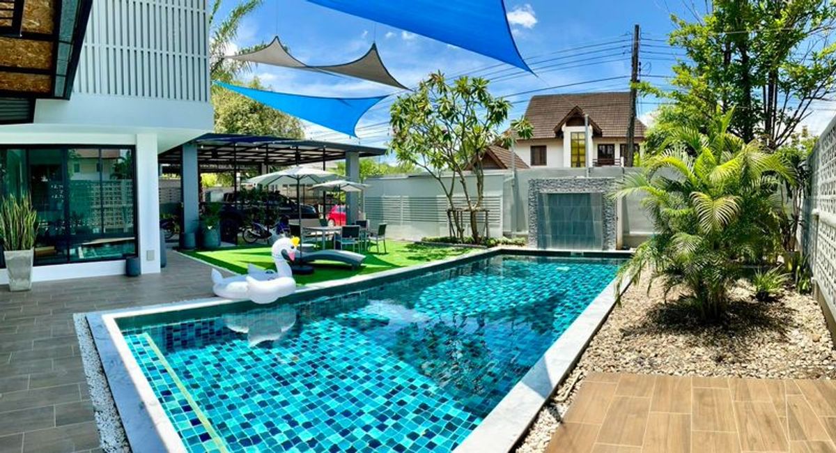 ให้เช่าบ้านเชียงใหม่ : 出租大房子6卧6浴 House Rental 6 bed 6 bath ให้เช่าบ้านระยะสั้น ใกล้เซ็นทรัลเฟสติวัล เชียงใหม่ 6นอน6นำ้