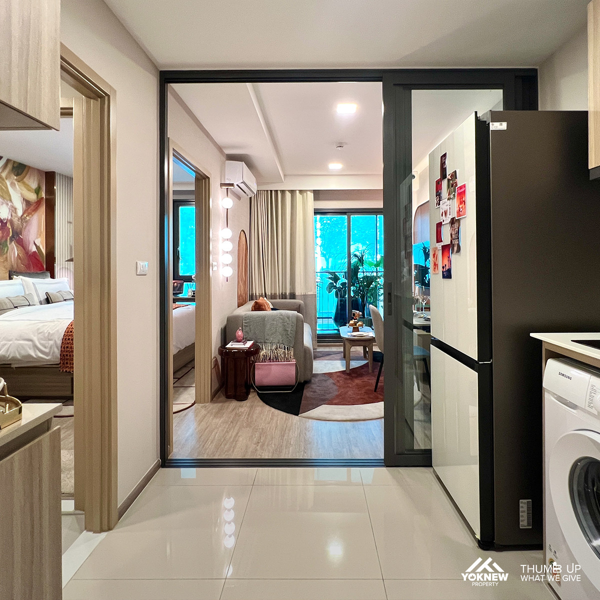 For SaleCondoRatchadapisek, Huaikwang, Suttisan : 🐾 The Base Ratchada 19 – 24/7 condo, super chic lifestyle, pet-friendly building, full furnishings!