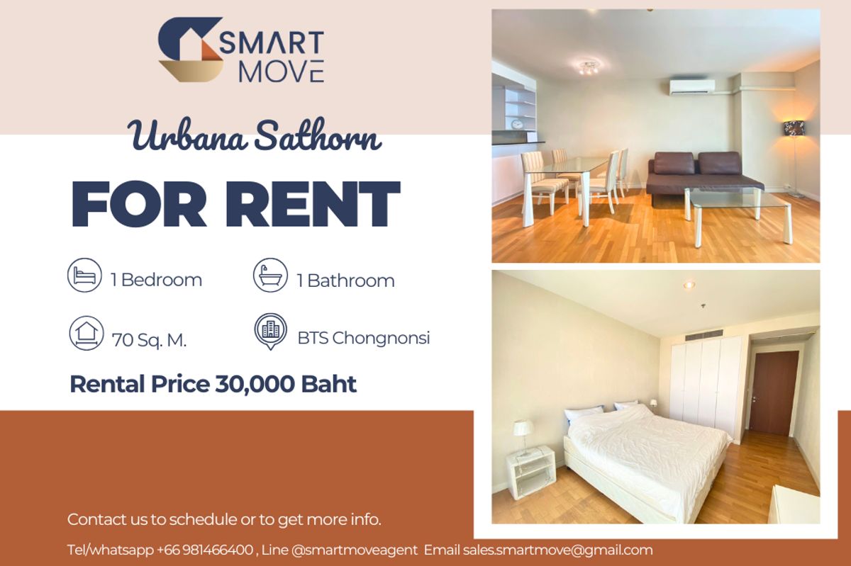 For RentCondoSathorn, Narathiwat : 🔥 For rent !! 🔥 Code C20230210727 .......... Urbana Sathorn, 1 bedroom, 1 bathroom, high floor 18 ++, complete, ready to approach 📣📣