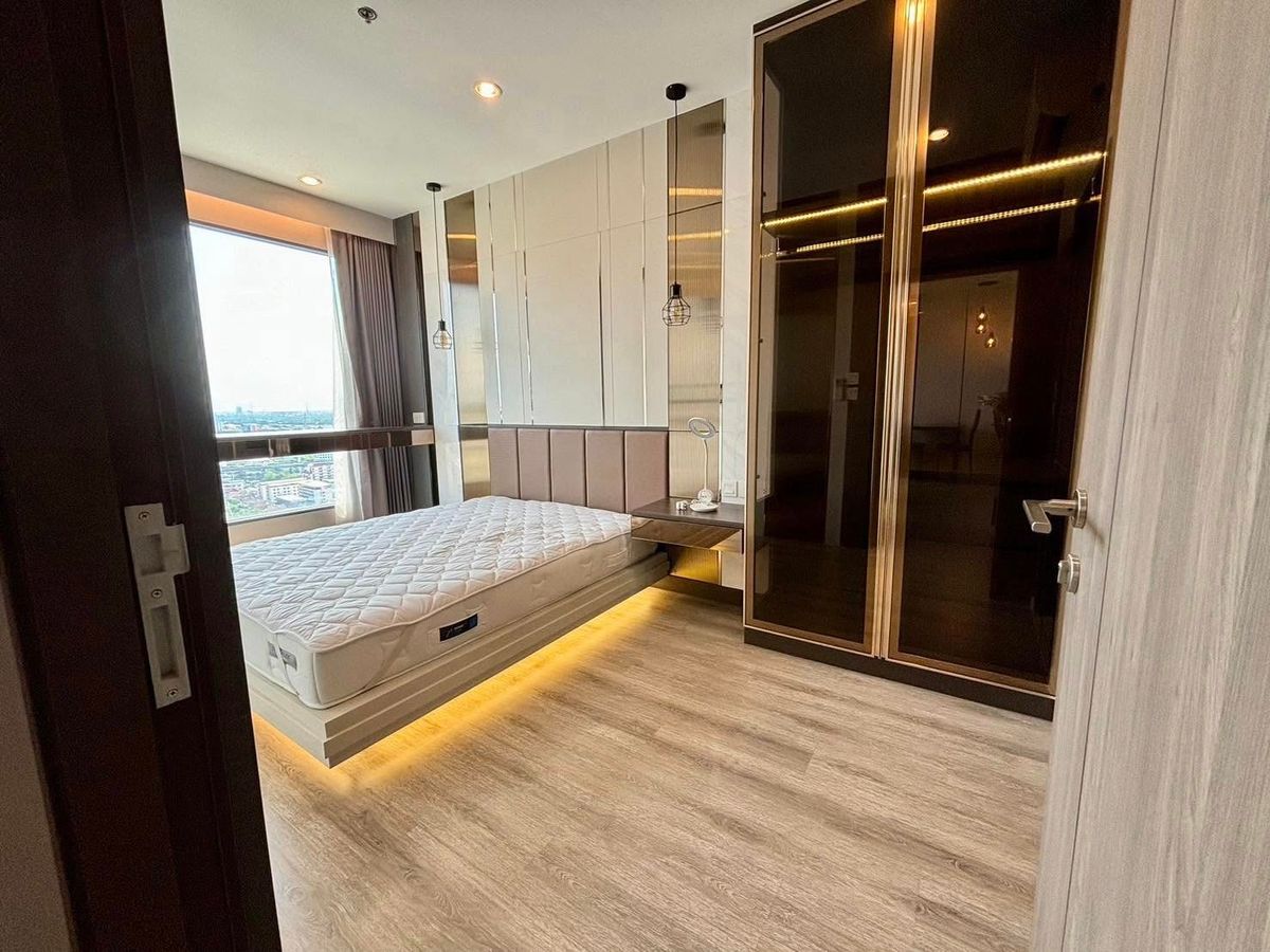 For RentCondoOnnut, Udomsuk : 🏙️ for rent IDEO Mobi Sukhumvit 66, Phra Khanong area | Beautiful room 🌆 The most beautiful Chao Phraya River view | ✨ Furniture & Amp; Complete electrical appliances Ready to stay | Price only 35,000 baht/month