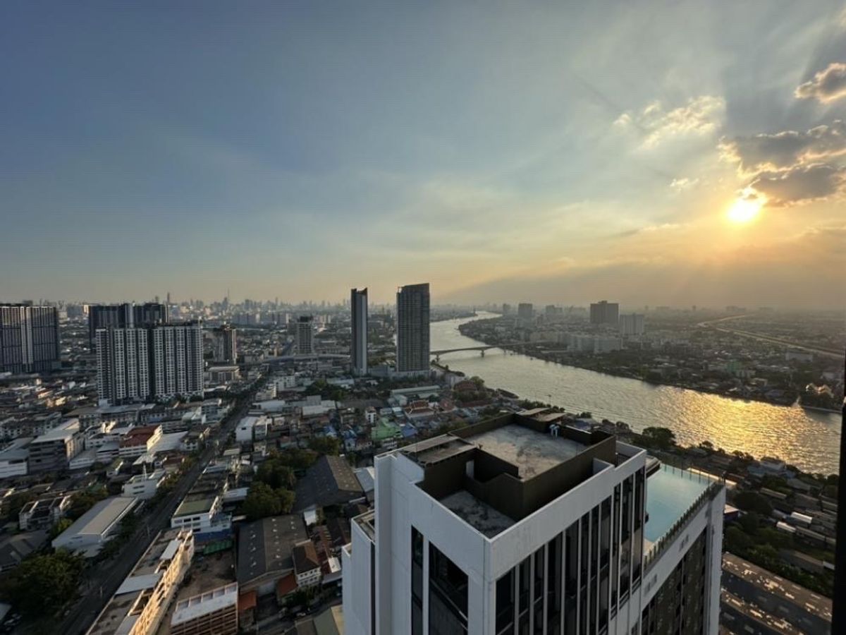 For SaleCondoBang Sue, Wong Sawang, Tao Pun : Condo for sale, river, beautiful corner room, 2B2B