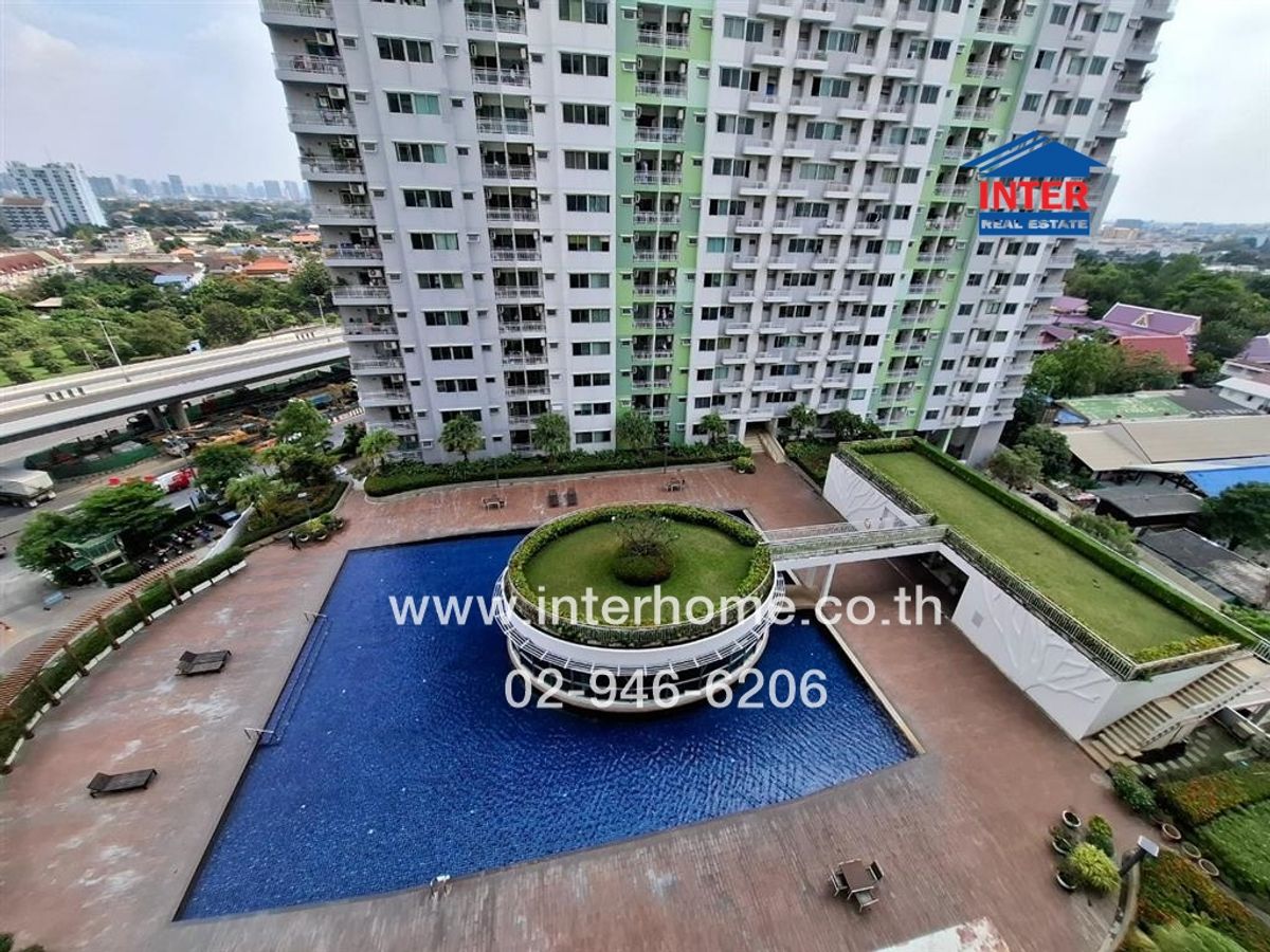 For RentCondoRama5, Ratchapruek, Bangkruai : Condominium 34.86 sq.m. Supalai Park, Tiwanon Intersection, Near Tiwanon Intersection, Tiwanon Road, Nakhon In Road in front of Ban Mueang Nonthaburi, Nonthaburi