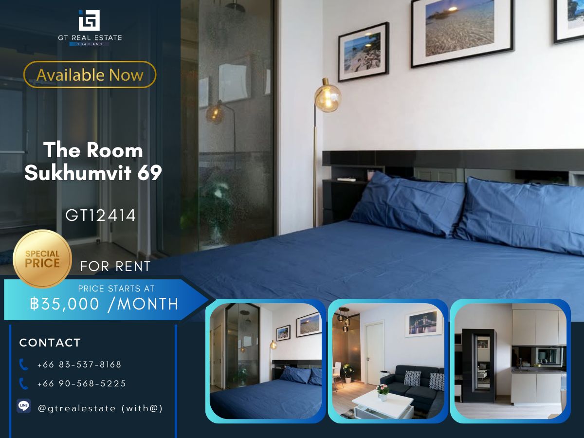 For RentCondoOnnut, Udomsuk : The Room Sukhumvit 69 condo, beautiful room, complete furniture. Ready to rent