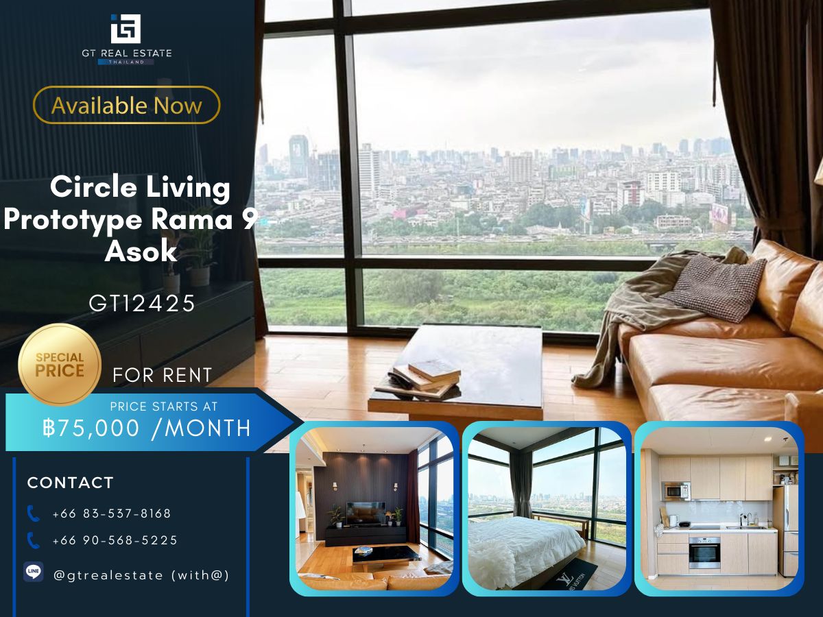 For RentCondoRama9, Petchburi, RCA : CIRCLE LIVING PROTOTYPE RAMA 9 - Asok condo Ready to rent