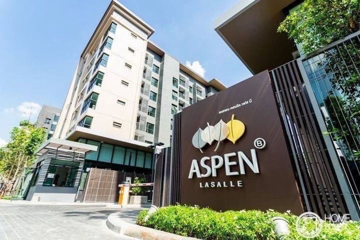 ให้เช่าคอนโดบางนา แบริ่ง ลาซาล : ให้เช่า Aspen Lasalle (เอสเพน ลาซาล) 1ห้องนอน 1ห้องน้ำ35 ตรม.ชั้น 4 ตึก B1 วิวสระ  ราคา 13,000 บาท