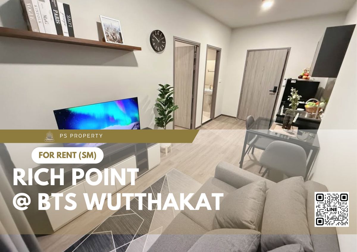 For RentCondoThaphra, Talat Phlu, Wutthakat : Rent 🔥 Rich Point @ BTS Wutthakat 🔥 Furniture and electrical appliances near BTS Wutthakat